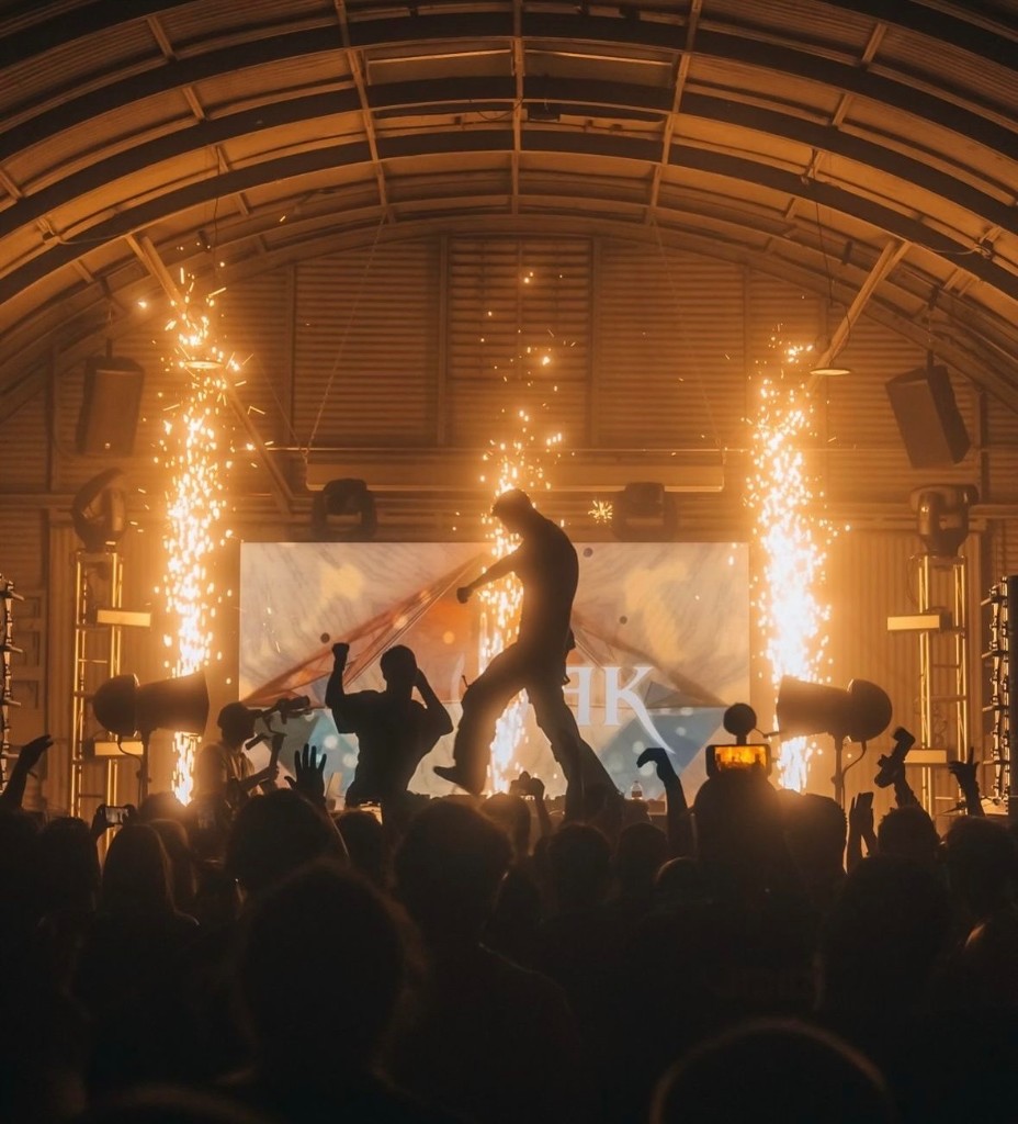 Live Performance — Cosmic LED Backdrop